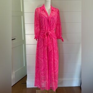 Lilly Pulitzer Amrita Eyelet Midi dress sz6